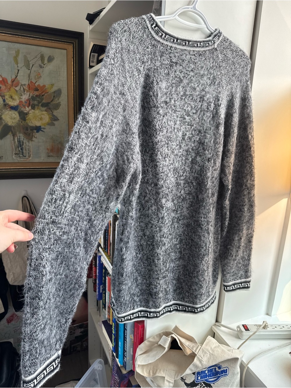 Alpaca (from Peru) Gray Women's Cozy Knit Sweater - Neutral Staple